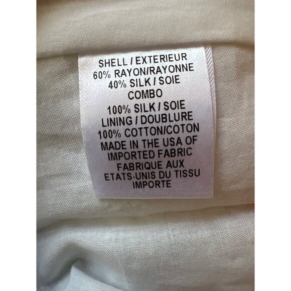 Milly Womens Silk Blend Sleeveless Novelty Bird Print Dress With Belt Size 2 - Picture 6 of 7